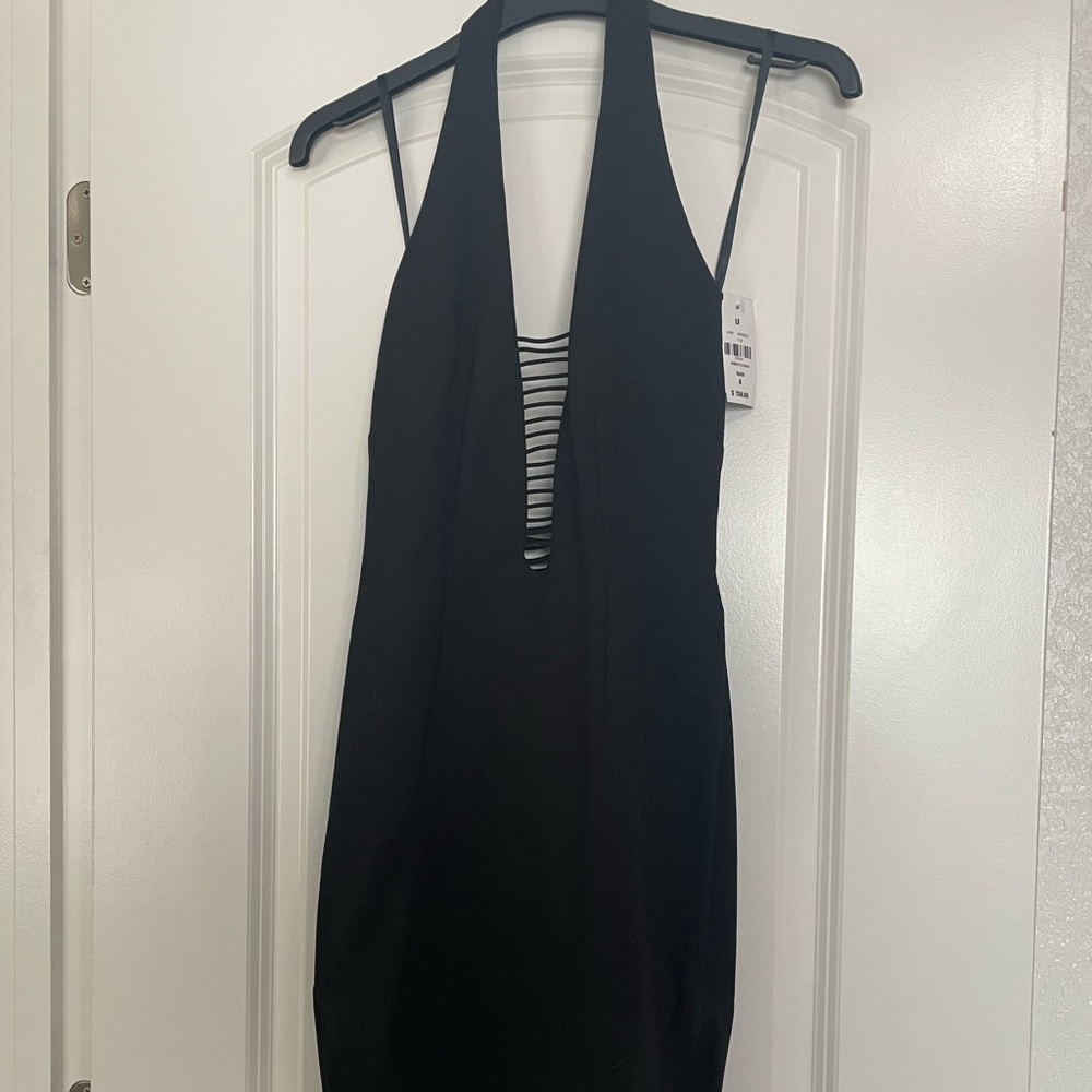 LF Angel biba black skin tight dress
